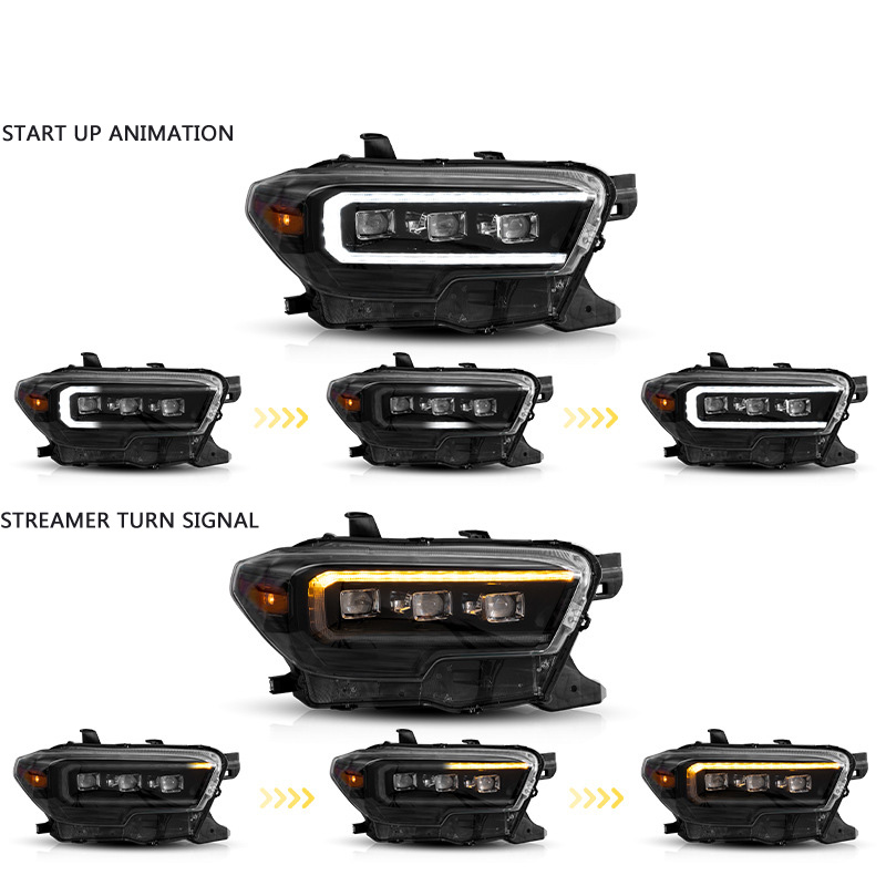 Assemblaggio dei fari a LED per auto per Toyota Tacoma N300 2015-2019 4