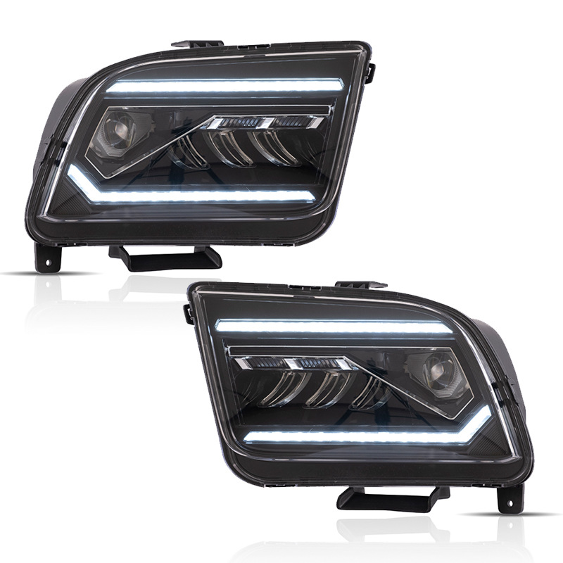 Frontlampe für Ford Mustang 2005-2009 Auto-LED-Scheinwerfer Montage 1