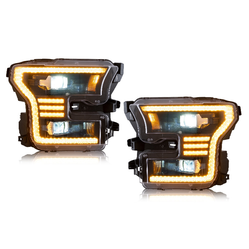 Gruppo fari della lampada anteriore a LED per auto per Ford F150 2015-2017 2