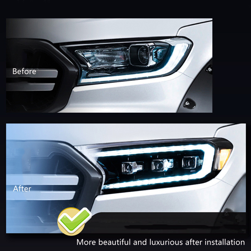 Car LED Front Lamp Headlights Assembly For Ford Ranger 2015-IN 5