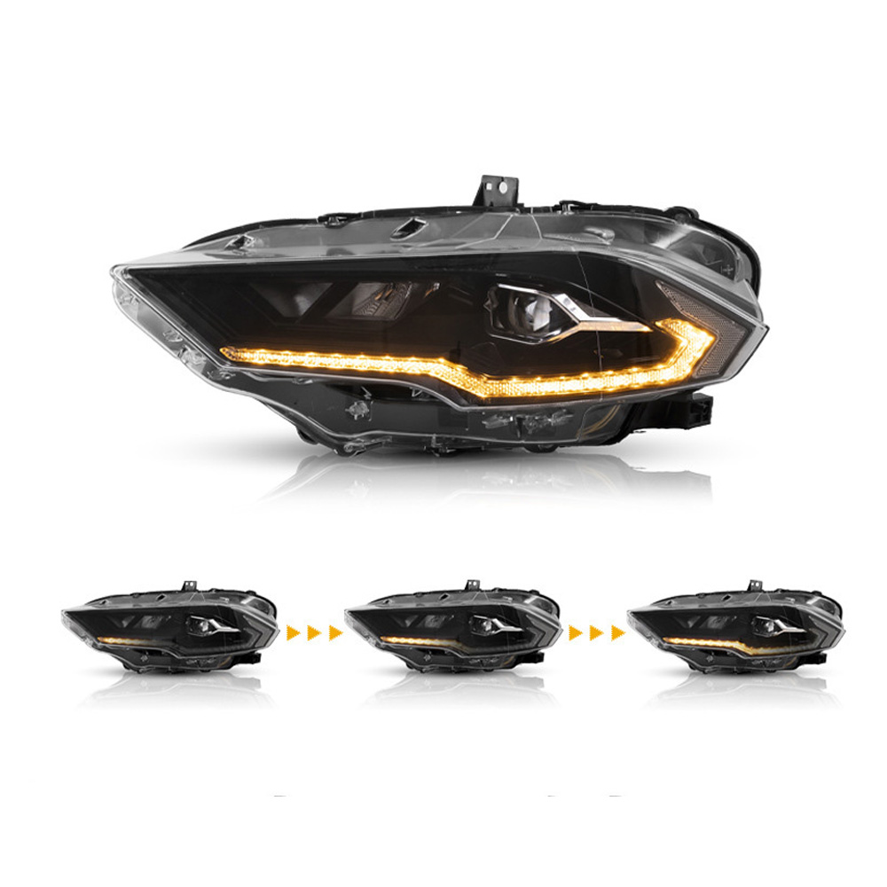 For Ford Mustang Car LED Headlights Assembly 2018-IN Front Lamp 3