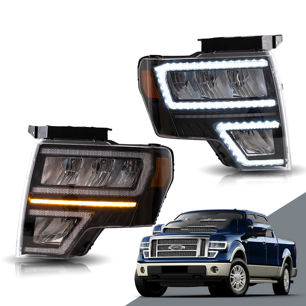 Car LED Heahts Assembly Daytime Running Light For Ford 09-14 F150 2