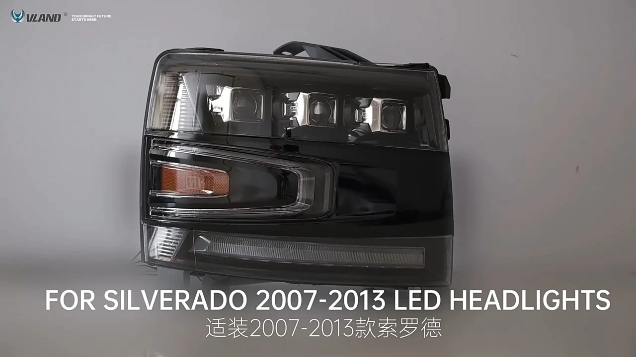 Conjunto de faróis de LED para carro para Chevrolet Silverado 2007-2013 1