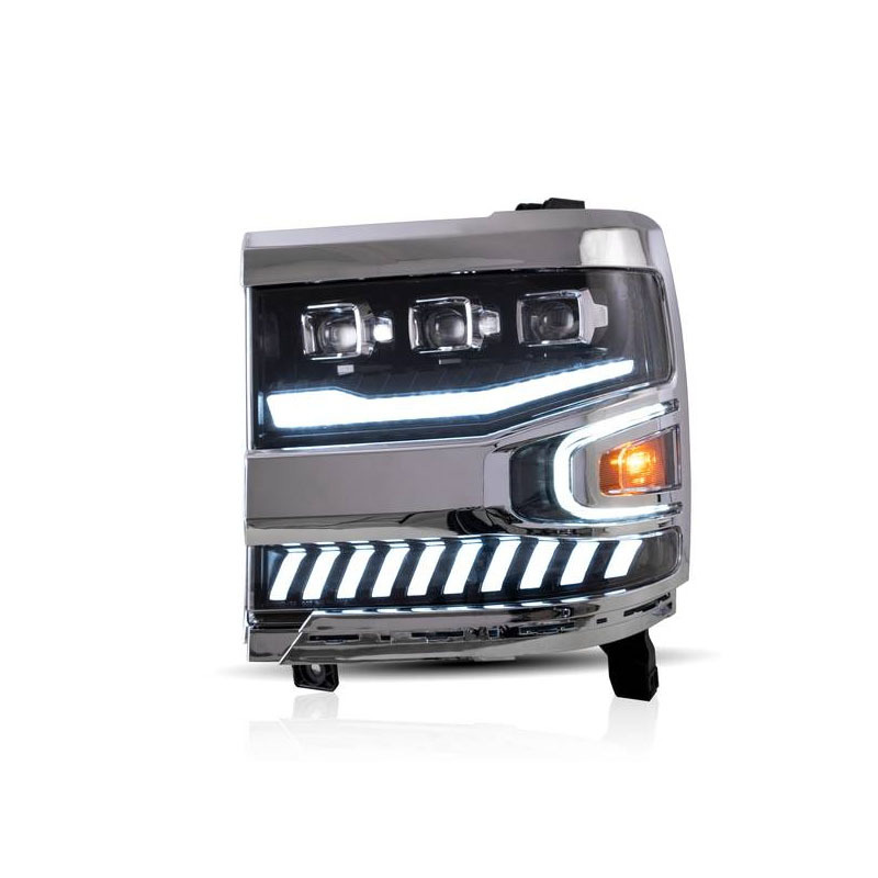 Car LED Headlights Assembly Chevrolet Silverado 2016-2018 Front Lamp 2