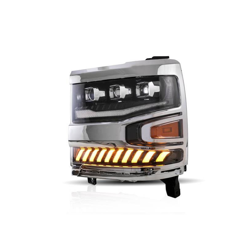 Car LED Headlights Assembly Chevrolet Silverado 2016-2018 Front Lamp 3