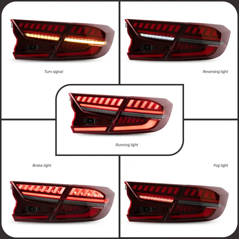 1997 Honda Civic Tail Lights Tail Lamp by Maxdo 3