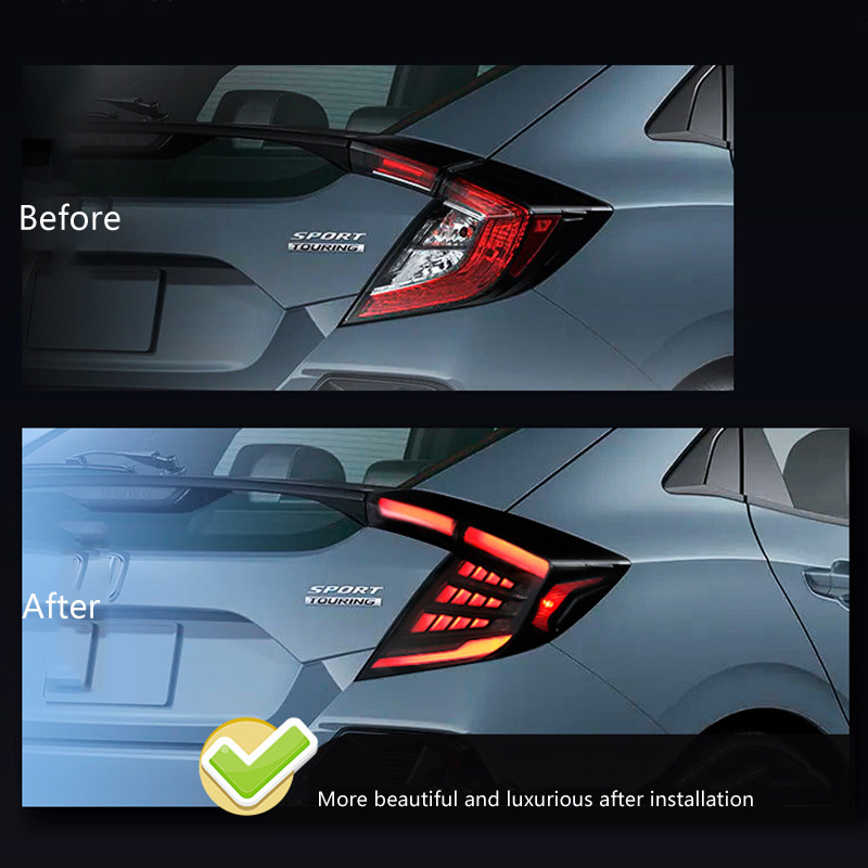 Car Tail Light Assembly For Honda Civic 2018-IN LED Taillights 3