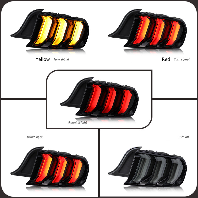 Car LED Taillights Assembly Turn Signal For Ford Mustang 2015-2020 3
