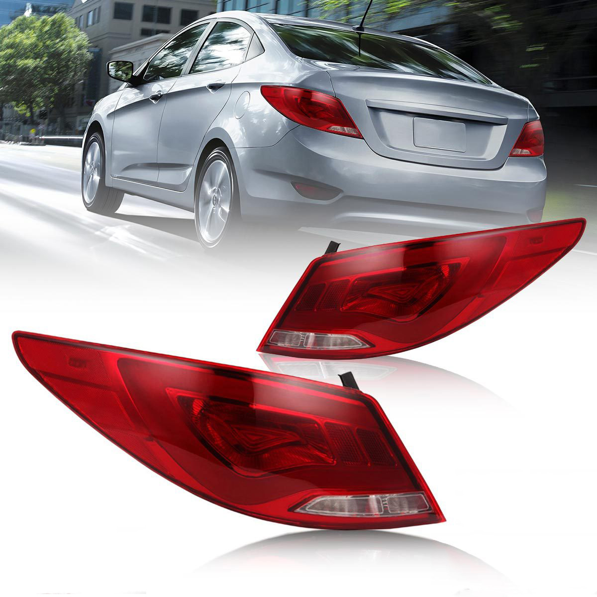 Car Styling LED Tail Lamp Assembly For Hyundai Verna 2010-2013 1