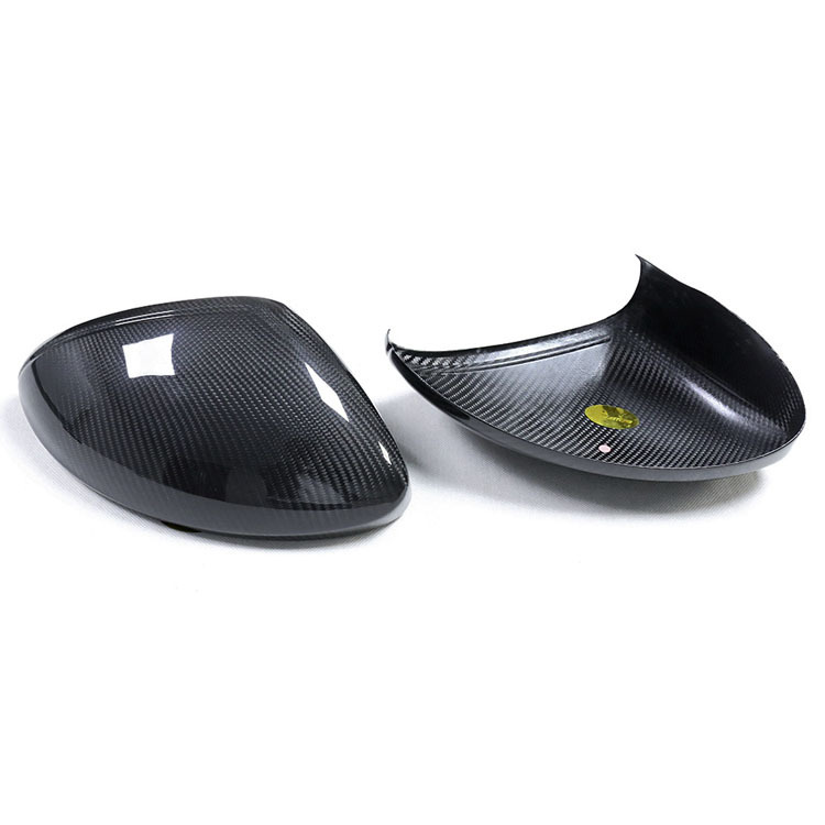 Tampas de cobertura de espelho retrovisor de carro de fibra de carbono seco para Porsche 718 982 1