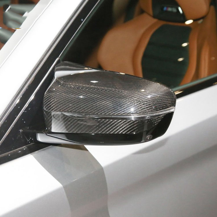 Dry Carbon Fiber Rearview Mirror Cover For BMW M5/M8 F90/91 F92 F93 4