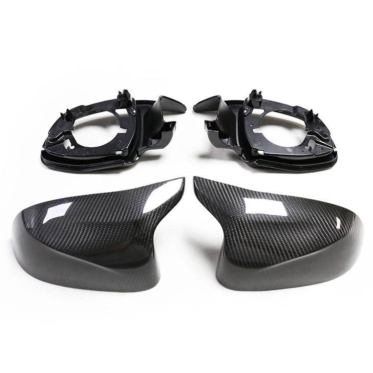 Dry Carbon Rearview Mirror Cap For BMW X3/4/5/6/7 Upgrade X34567M 1
