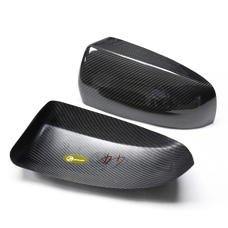 Carbon  Rearview Mirror Cover Cap Housing For BMW X5 X6 E70 E71 1
