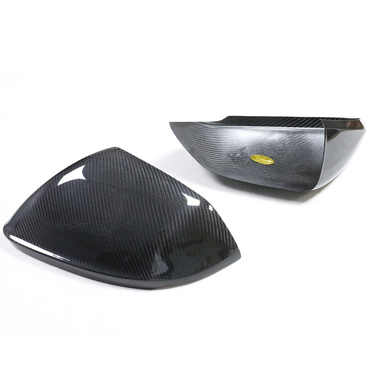 Carbon Fiber Rearview Mirror Cover Housing Cap For AUDI Q8/RSQ8 1