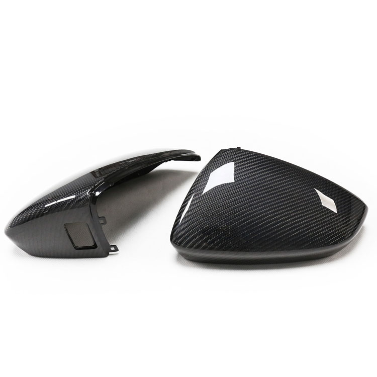 Car Carbon Fiber Rearview Mirror Cover For AUDI A3 S3 RS3 2021 5