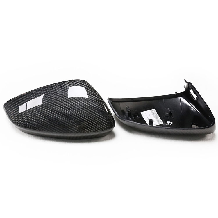 Car Carbon Fiber Rearview Mirror Cover For AUDI A3 S3 RS3 2021 2