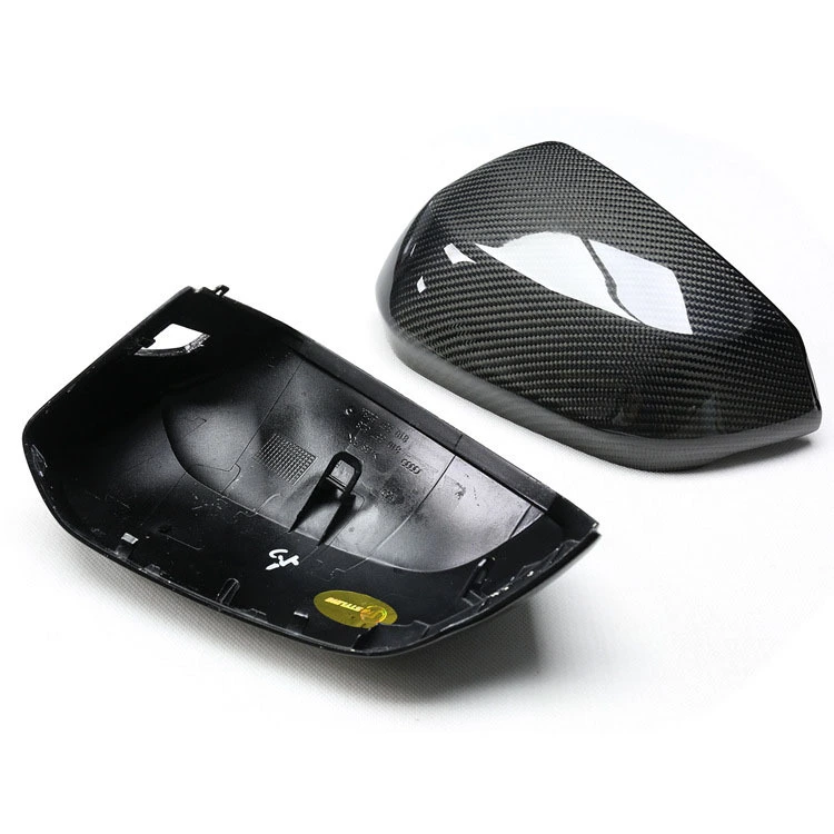 Carbon Fiber Mirror Cover Caps Housing For AUDI S/Q2 Q2L RS/Q3 1