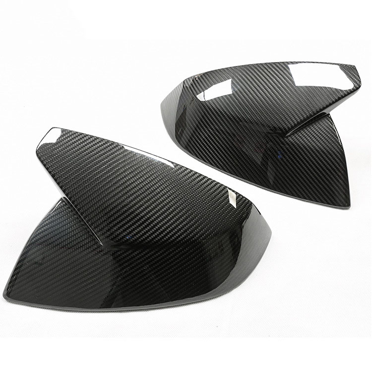 Rearview Mirror Cover For AUDI Q5 SQ5 Q7 SQ7 Carbon Fiber Modified ABT 4