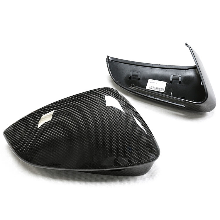 Carbon Rearview Mirror Cover Cap Housing For AUDI Q4 Q5 E-tron 1