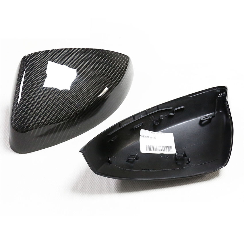 Car Cabron Rearview Mirror Cover Cap Housing For AUDI A3 RS3 S3 1