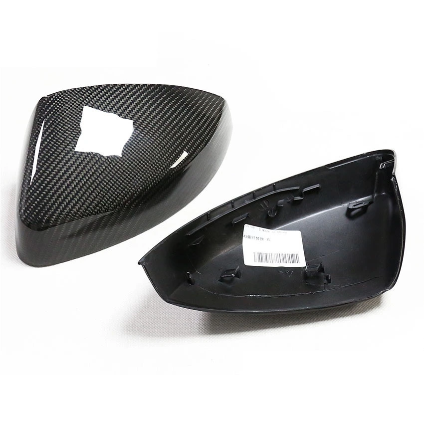 Car Cabron Rearview Mirror Cover Cap Housing For AUDI A3 RS3 S3 1
