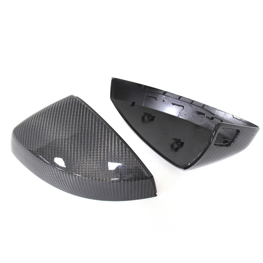 Car Cabron Rearview Mirror Cover Cap Housing For AUDI A3 RS3 S3 5