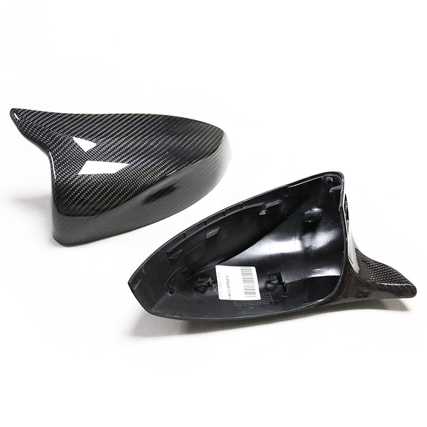Car Cabron Rearview Mirror Cover Cap Housing For AUDI A3 RS3 S3 3