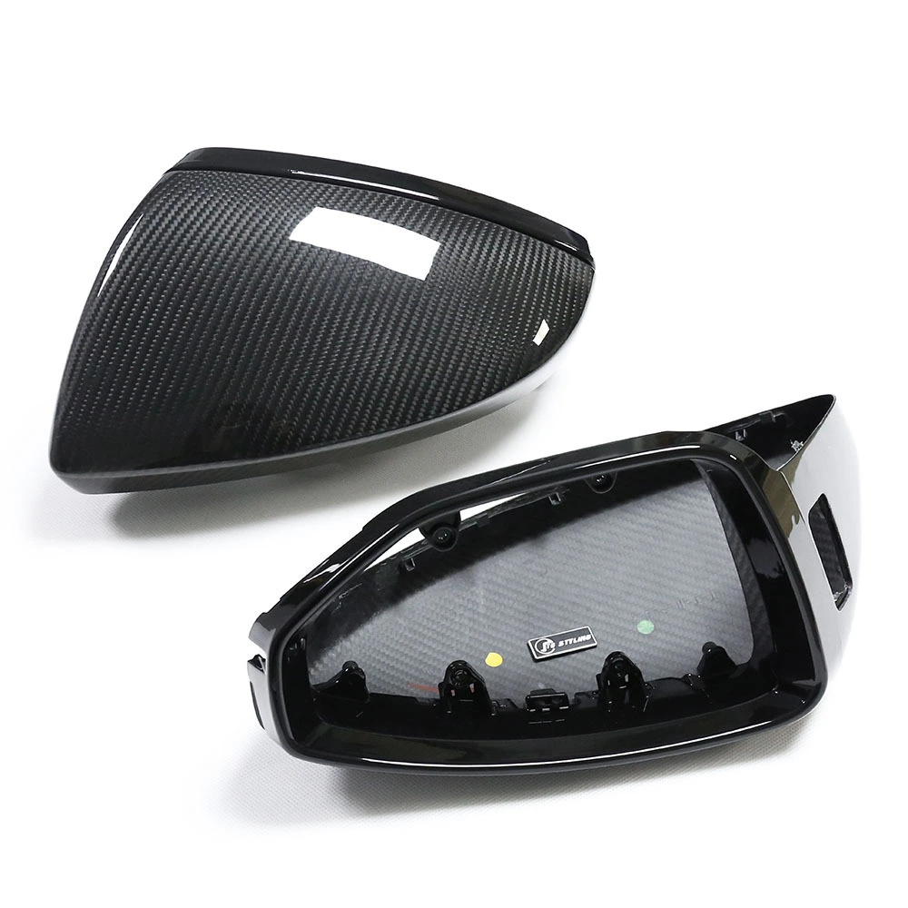 Carbon Fiver Rearview Mirror Cover For AUDI A6 A7 A8 S6 S8 RS6/7 C8 1