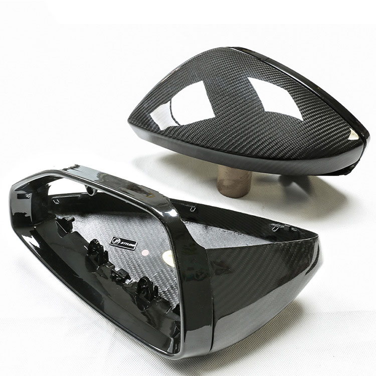 Carbon Fiver Rearview Mirror Cover For AUDI A6 A7 A8 S6 S8 RS6/7 C8 4