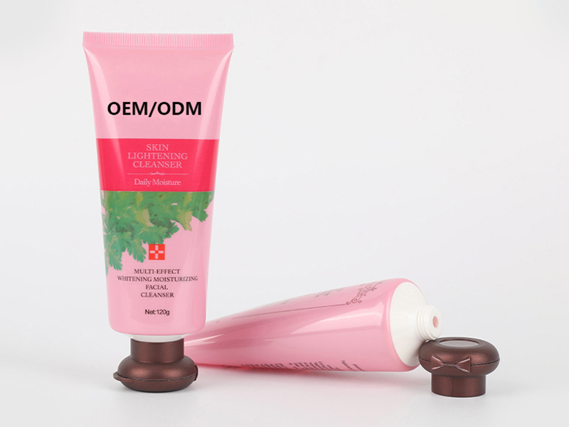 Cute shape hand cream D30 two-color mushroom lid tube 120g daily chemical sample dispenser 2