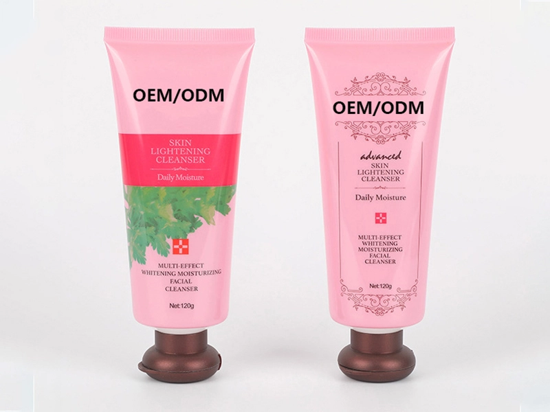 Cute shape hand cream D30 two-color mushroom lid tube 120g daily chemical sample dispenser 1