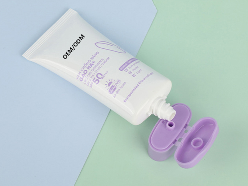 Isolation sunscreen tube D35 Super flat open cover hose packing material sealing tail 50g 2