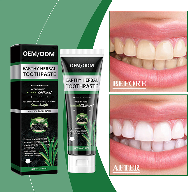 Bamboo Charcoal Earthy Herbal Toothpaste 6