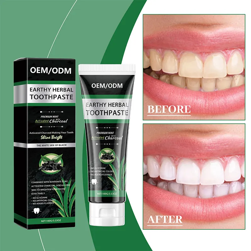 OEM/ODM Charcoal Whitening Toothpaste 6