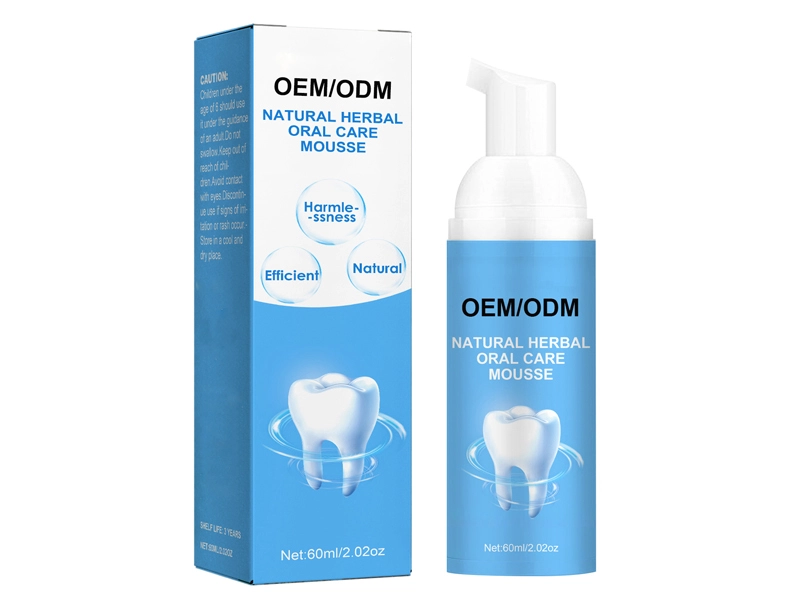 Natural Herbal Oral Care Anti Sensitive Mousse Toothpaste 1