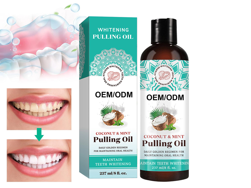 Coconut Peppermint Oil Pulling Mouthwash 2