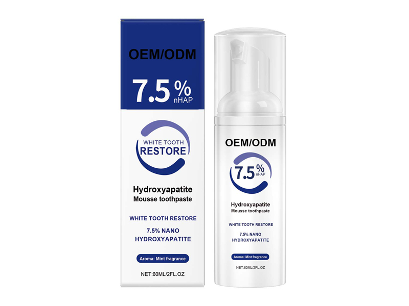 Mousse de dente branco anticáries para clarear os dentes 1