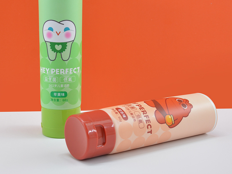 PE Flip Cap Children's Toothpaste Tube 1