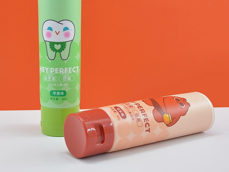 PE Flip Cap Children's Toothpaste Tube 1