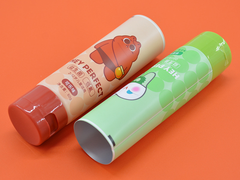 PE Flip Cap Children's Toothpaste Tube 3