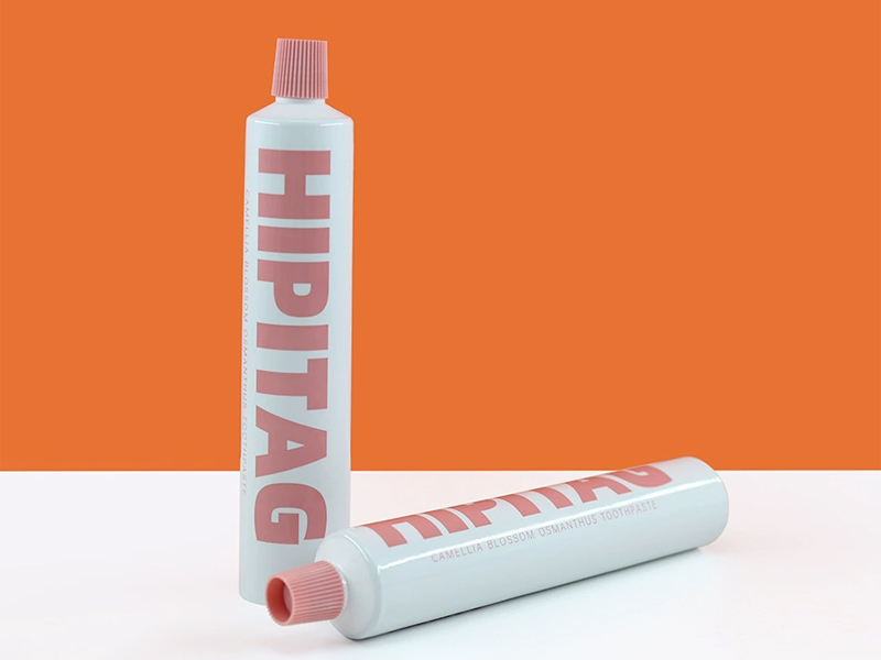 Toothpaste Tube Texture Screw Cap Round Packaging 3