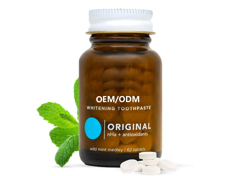 Portable Fresh Breath Cleaning Fluoride-Free Solid Dental Tablets 1