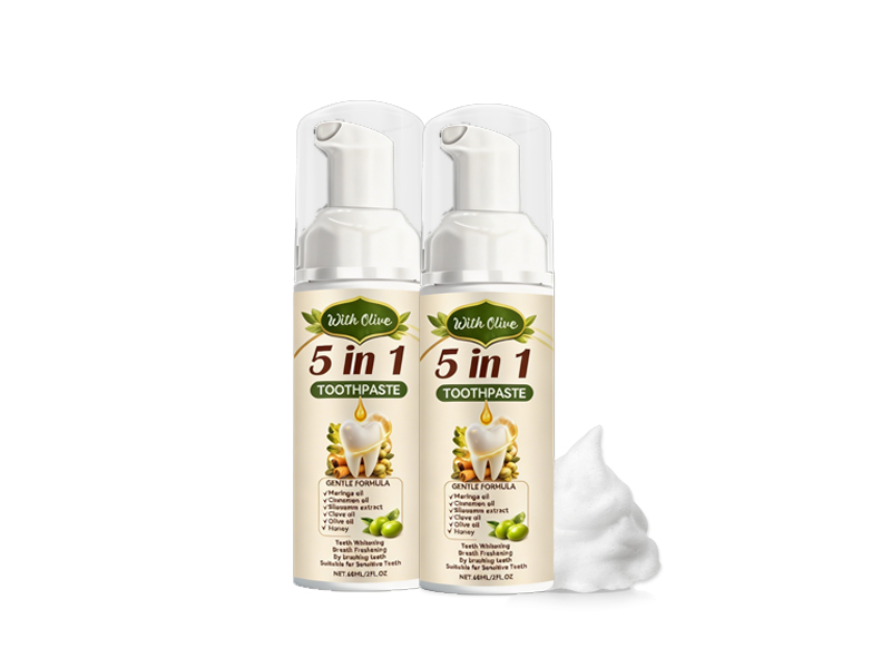 Olive Mousse Toothpaste 60ml – Airy Foam Texture with Hydroxyapatite, Honey & Clove Oil 2