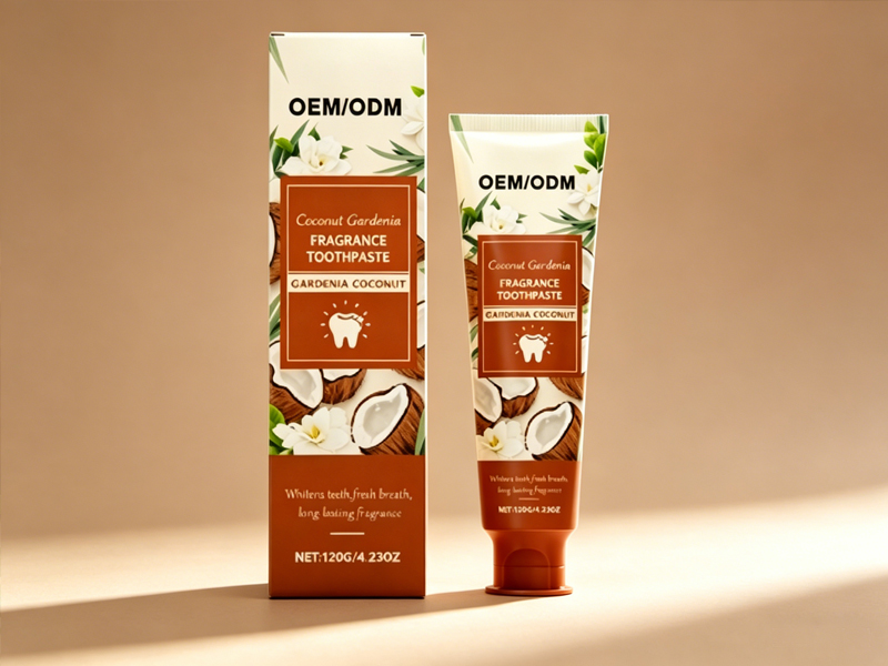 Natural Mint Flavor Whitening Toothpaste, Infused with Gardenia Extract & Coconut Oil 1
