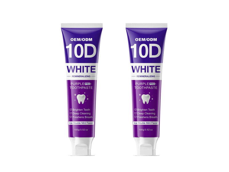 10D Purple PRO Whitening Toothpaste – Deep Stain Removal, Yellow Eraser & 24H Fresh Breath 2