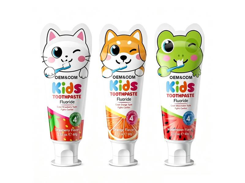 Kids Fluoride Toothpaste, Fruit Flavor, Gentle Cavity Protection, Gum‑Friendly Children Toothpaste 1