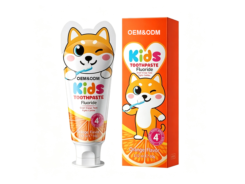 Kids Fluoride Toothpaste, Fruit Flavor, Gentle Cavity Protection, Gum‑Friendly Children Toothpaste 2