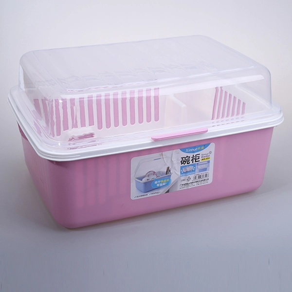 HX0017424 Plastic Dish drainer Holder with Strainer and Lid 1