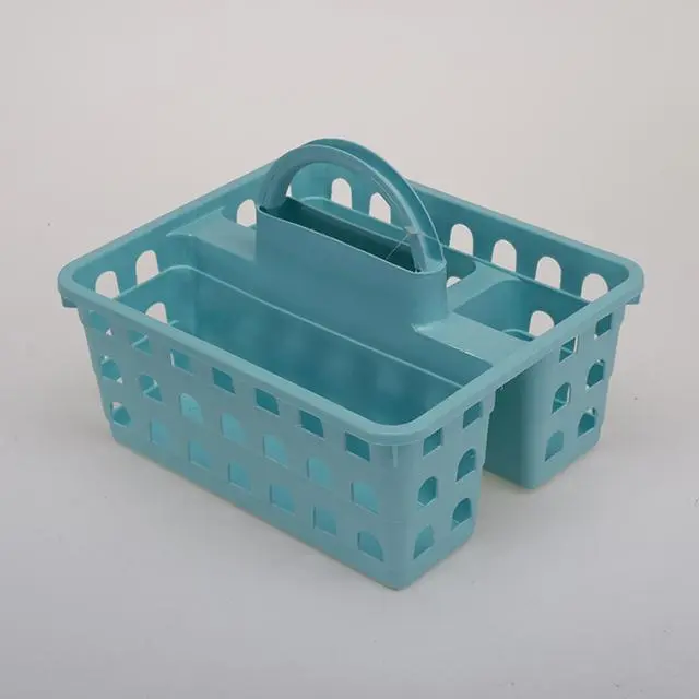 PP material basket with 3 compartments with comfy grip handle plastic storage baskets 1