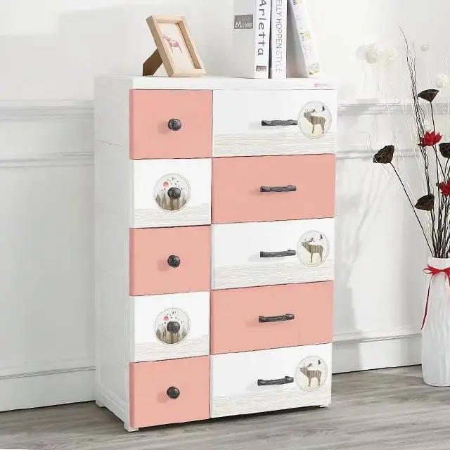 HX0032464 Nordic Style DIY Assembled Plastic Drawer Cabinet&cabinet storage plastic 1